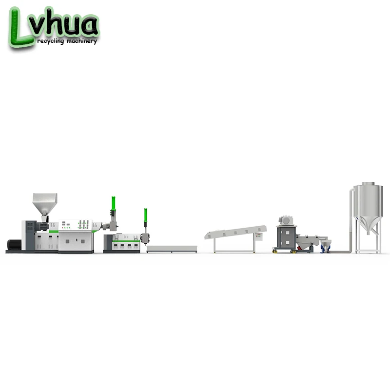 China High  Efficient Lldpe Recycled Granules Quality Feeder Plastic Pelletizing Machine For PP PE ABS Hard Scraps factory