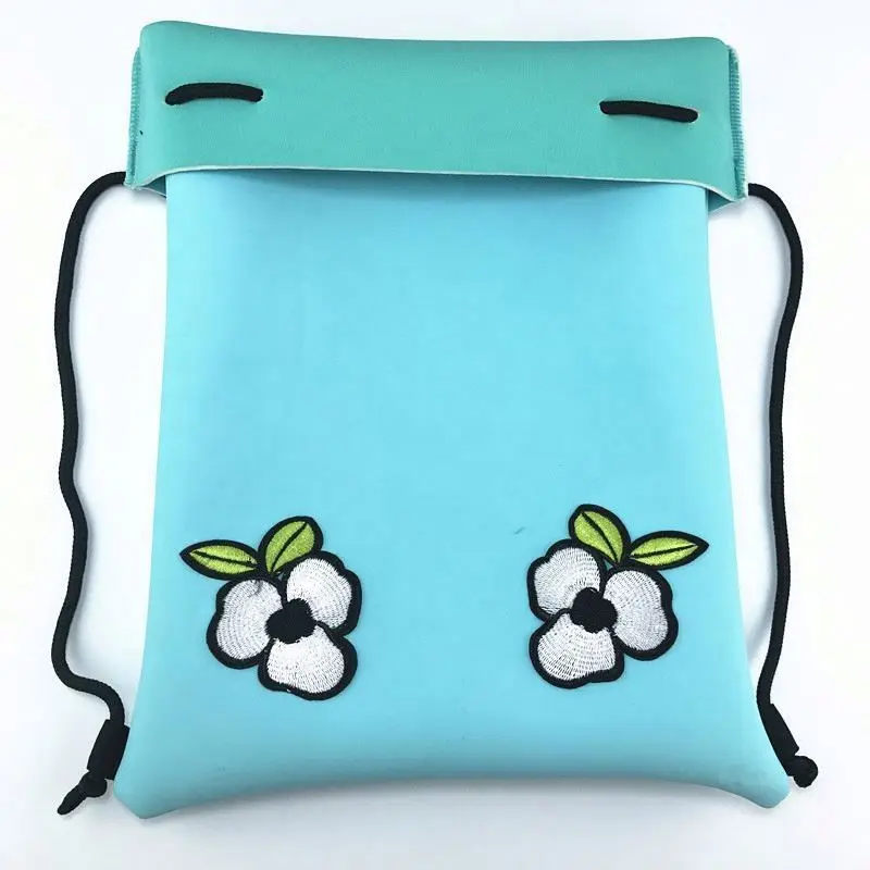 
New product 2021 strong waterproof neoprene drawstring sling cinch backpack bag 