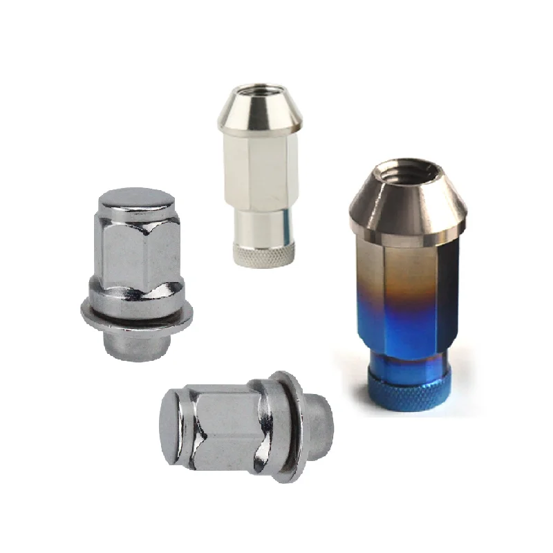 Professional Customization Customize M12x1.5,  aluminium carbon steel different styles colored spline long truck wheel lug nuts/