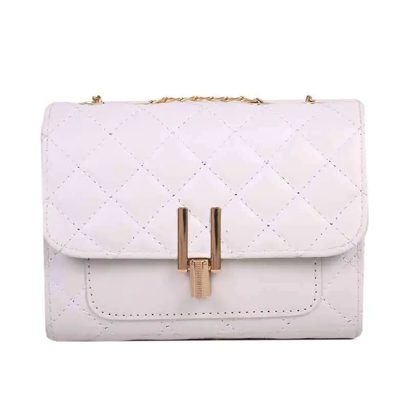 2024 Spring New Design Lady Small Leather Crossbody Bag Korean Fashionable Diamond Lattice Women Shoulder Bag