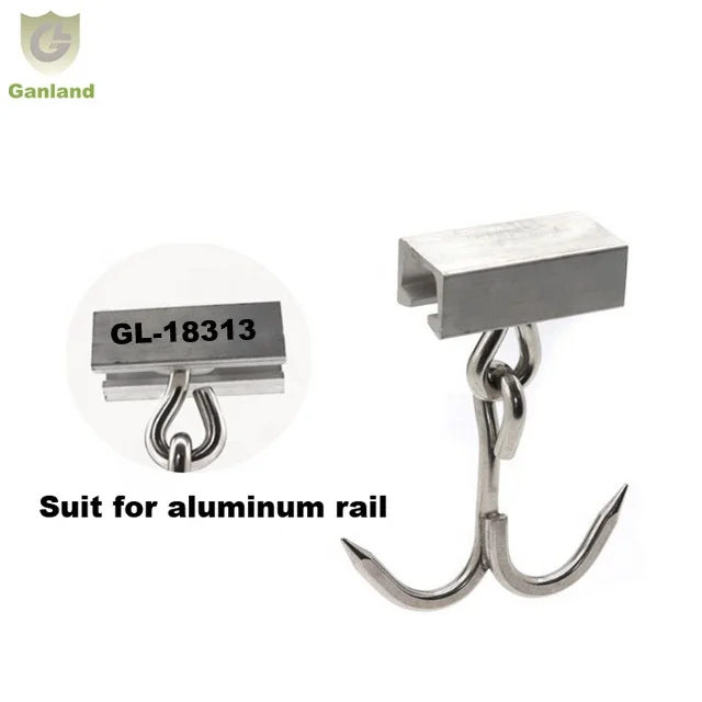 GL-18312 Stainless Steel Freezer Van Truck Double Meat Hook