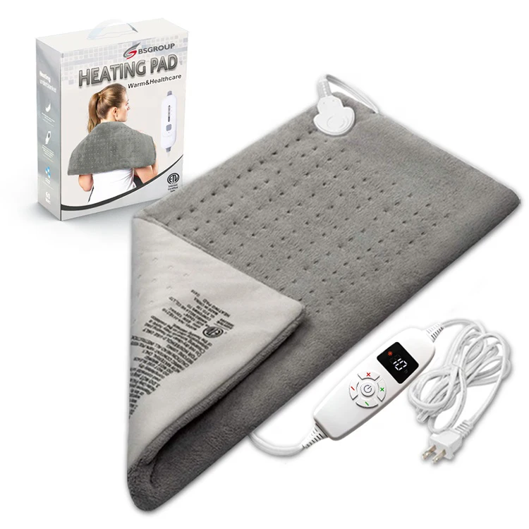 Direct Selling machine washable Overheat Protection heating pad electric