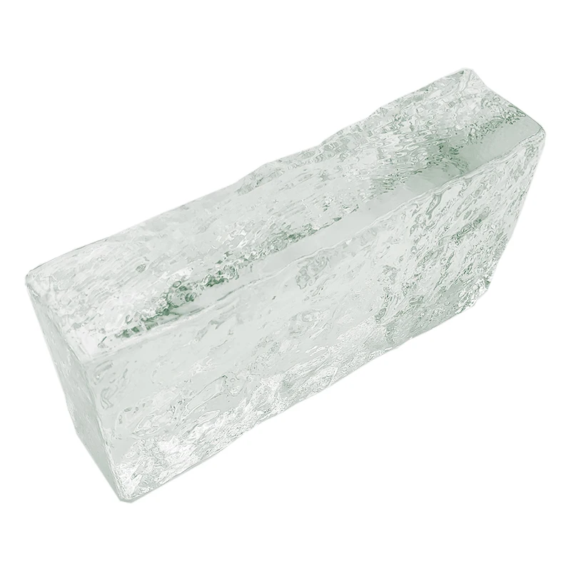 supply hot sale craft solid colorful a variety of indoor specification glass crystal brick block for building decoration