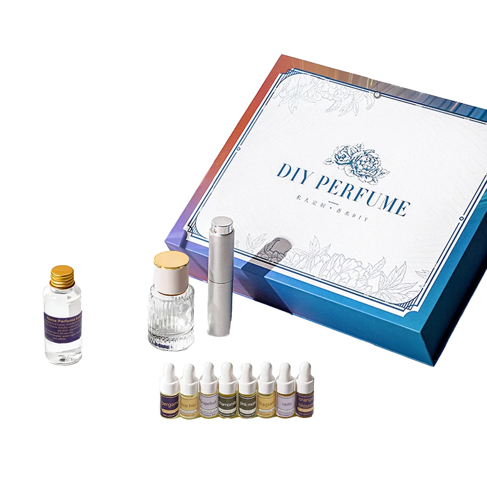 DIY Homemade Aromatherapy Essential Oil Fragrance Kits Self-Adjusting for Women Freedom to Mix Match-Travel Sets Mini Fragrances