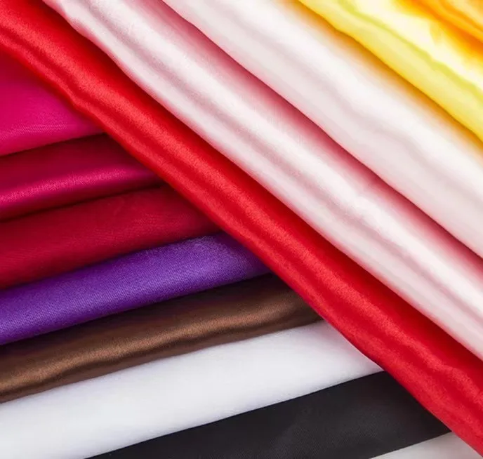 Factory Make Shiny Satin 50X75D 75gsm Recycled Fabric for Pajamas