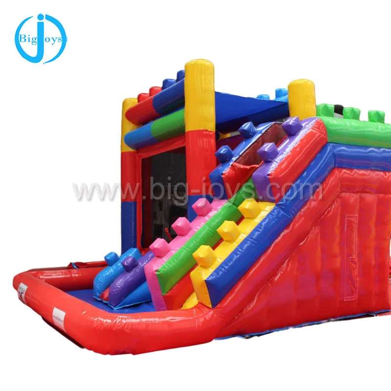block brick theme inflatable air bouncer