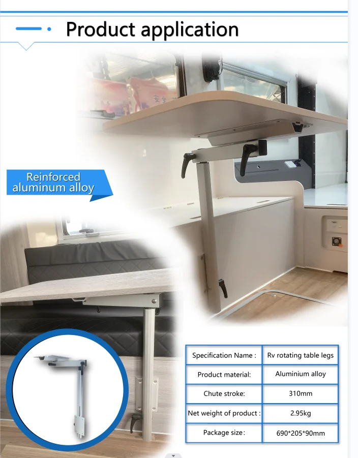 The hot-selling indoor motorhome yacht can be swiveled to swing table legs
