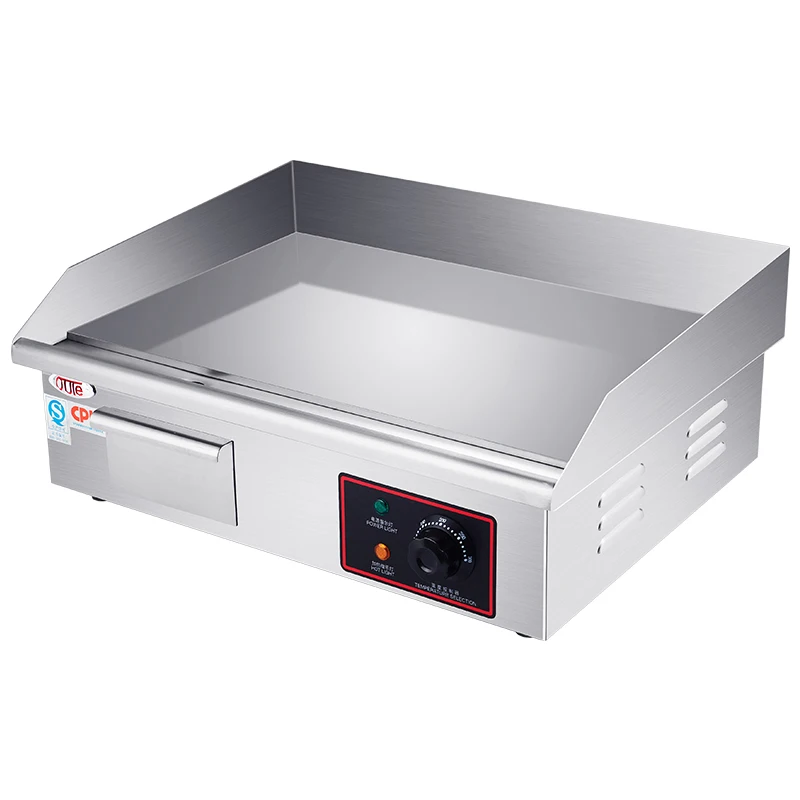 Commercial countertop Electric griddle Teppanyaki Grilling Flat Grilling Furnace for Steak