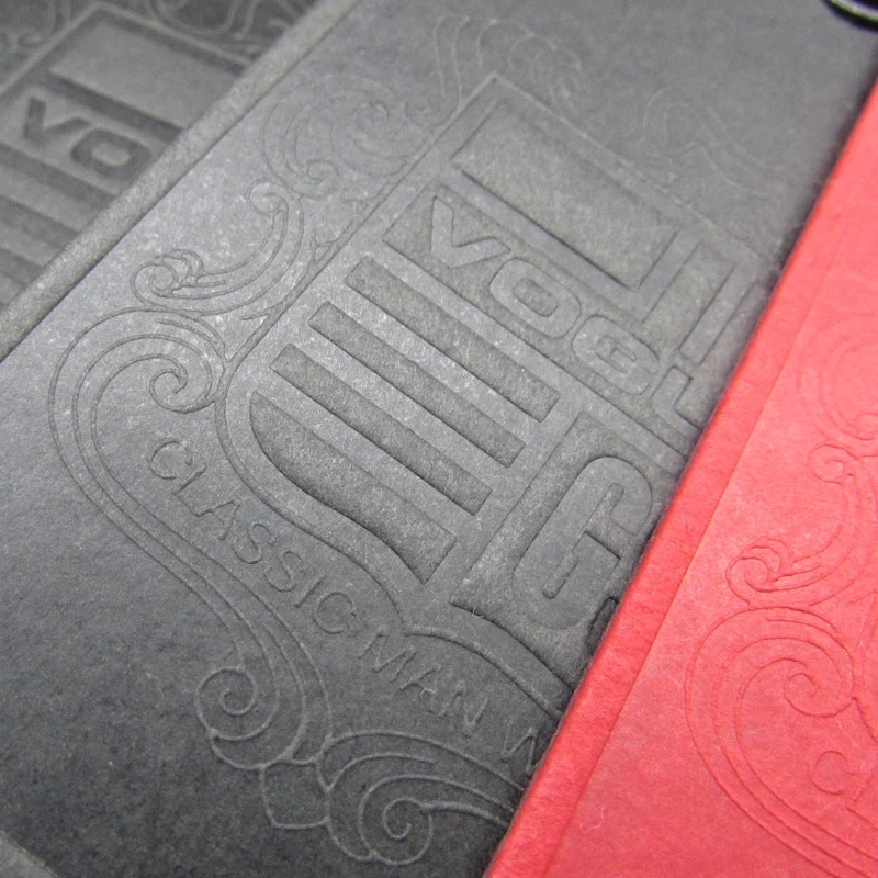 Texture Paper Embossed logo Paper Tag