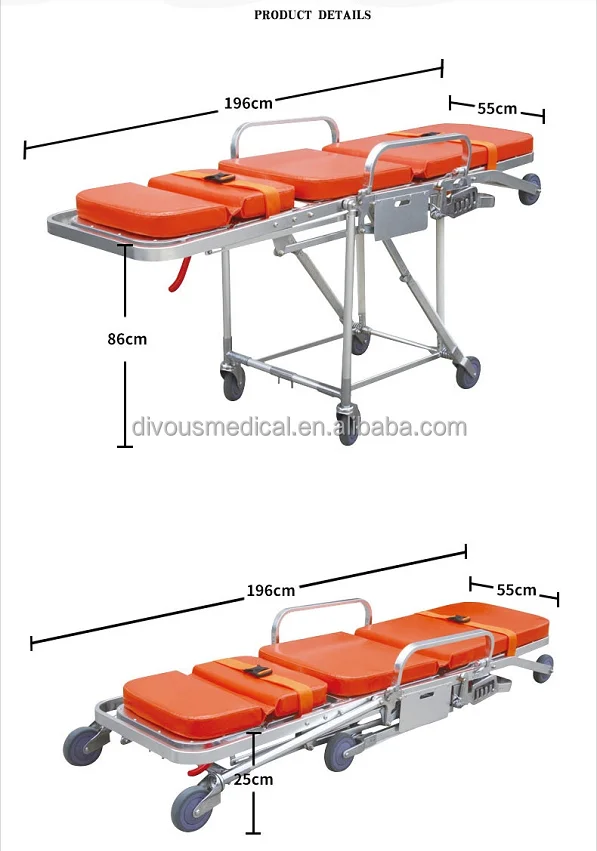 health care supplies High    Equipment Hot Selling Hospital Emergency Ambulance Stretcher