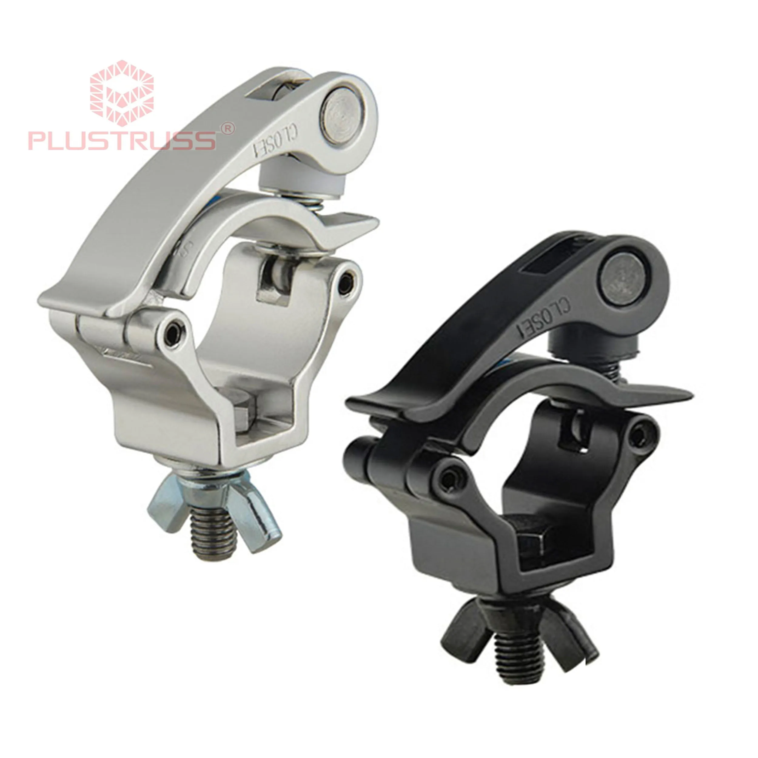 Tube 32-35mm Load 75kg Pipe Clamp Truss Hook Aluminum Stage Lighting Truss Clamp Hook JR Clamp QR F24 G3501E