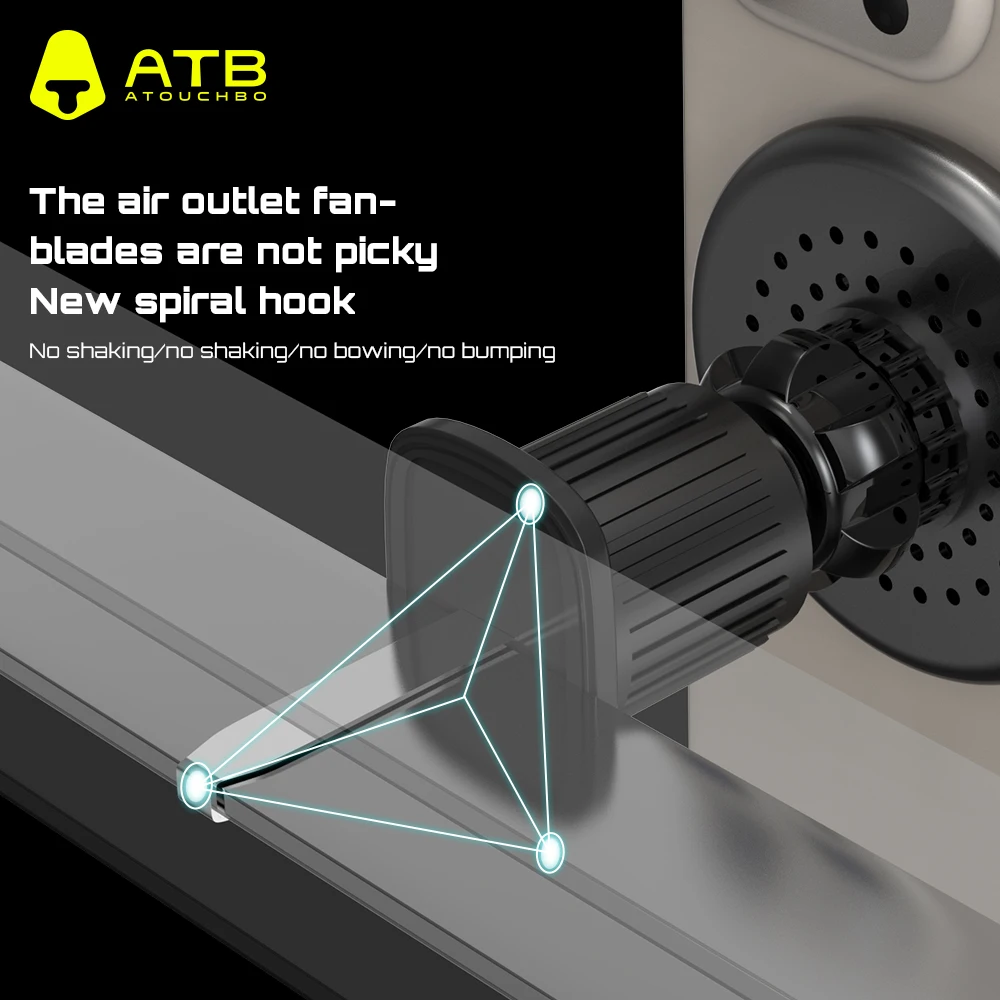 ATB Universal ABS Portable Strong Magnetic Mobile Phone Stand Car Mount Air Vent Phone Holder
