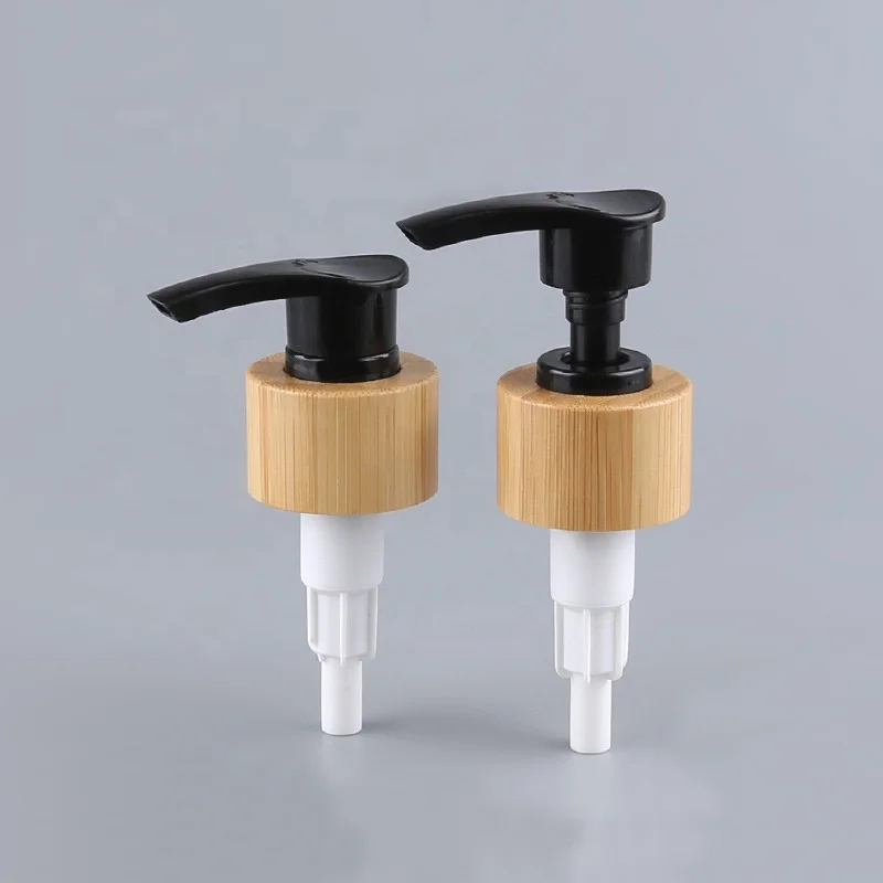 Bamboo Plastic Hand Pump 24/410 Hand Washing Bottle Pump 24mm Dispenser Pump Shampoo Condition Soap Dispensers