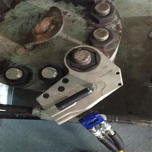 Low Profile Hollow Hydraulic Torque Wrench Hexagon Cassette AF 32-82mm with Quick Coupling Halves