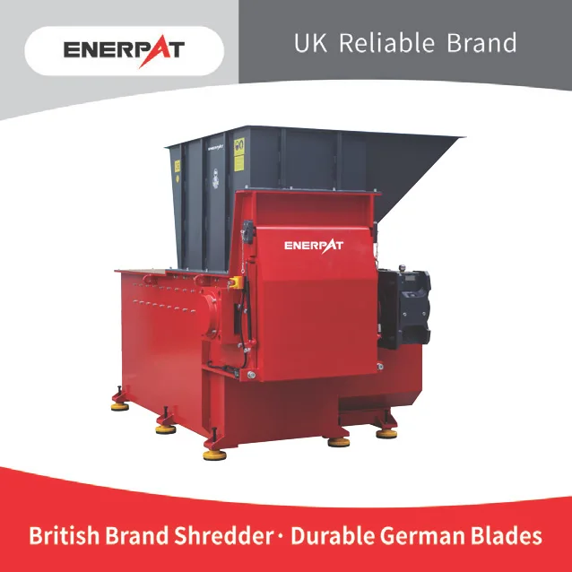 Plastic drum crusher recycling machine shredder machine single shaft shedder