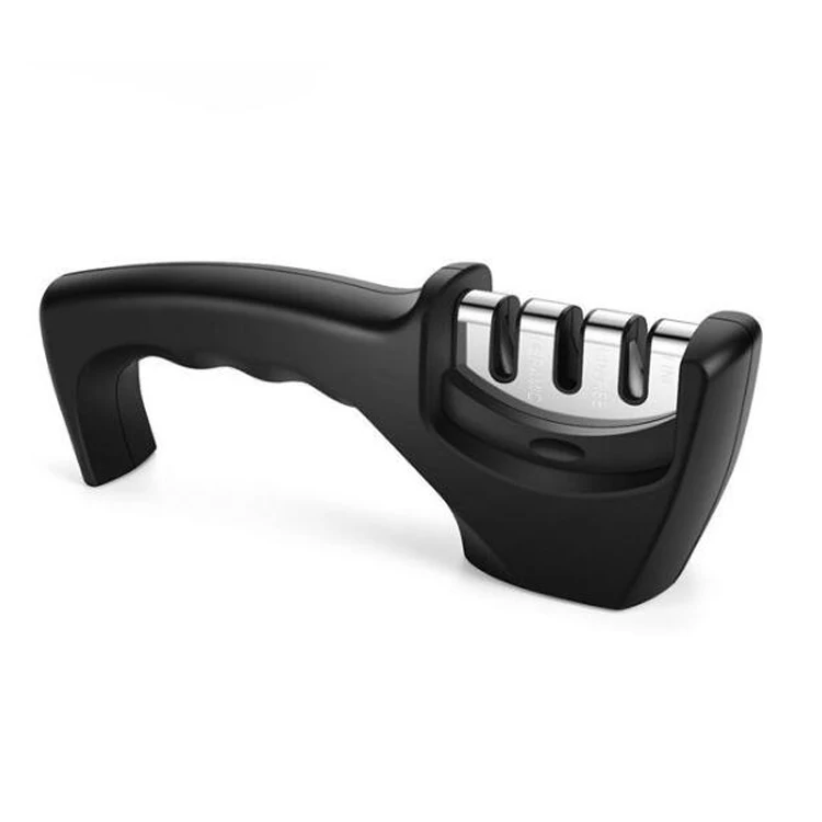 High Quality 3-stage Outdoor Handheld Plastic  Diamond Knife Sharpener