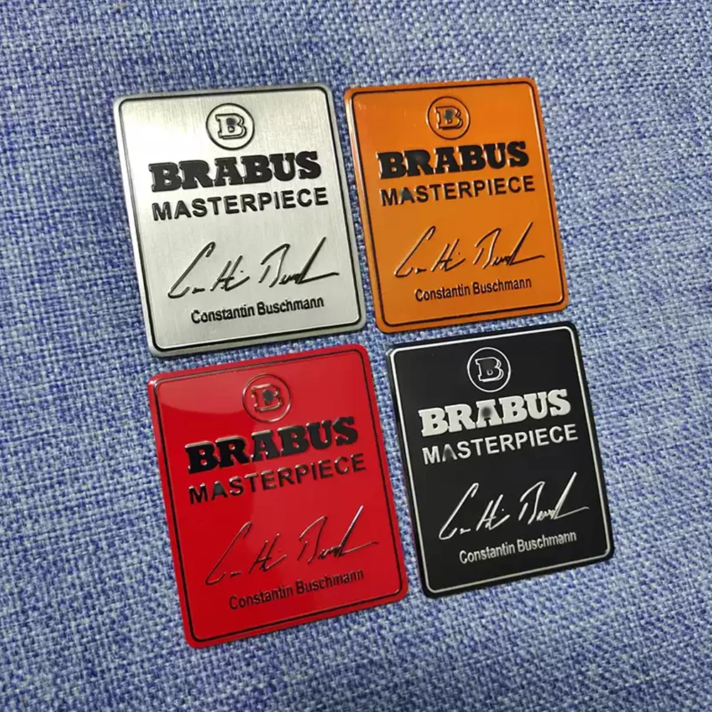 B-BARBUS Seat Stickers Decorative Stickers Car Logo Nameplate For Mercedes Benz G Class C-Class S-Class