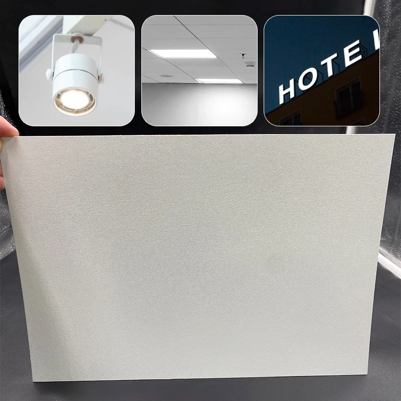 A4 size 0.2 0.3 0.4 0.5 0.8mm thickness RFB1302-800 led LCD electronic  industrial lighting white plastic pc reflective film
