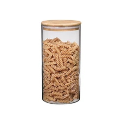 pickle storage jars / wide mouth glass canisters / glass storage containers