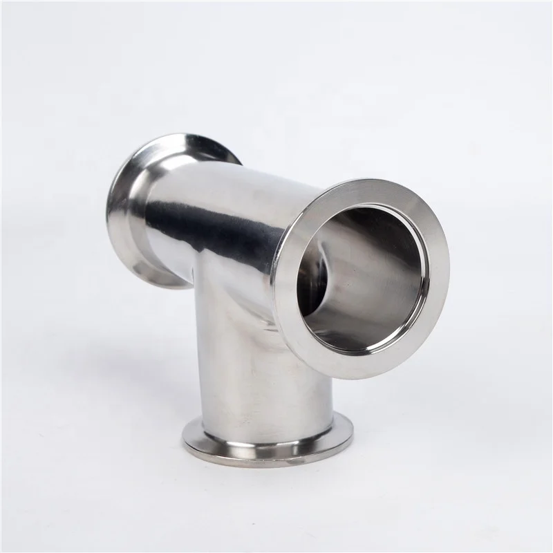 ISO-KF KF16 KF25 KF40 KF50 Flange Equal TEE Fitting 3 Ways Vacuum 304 Stainless Steel