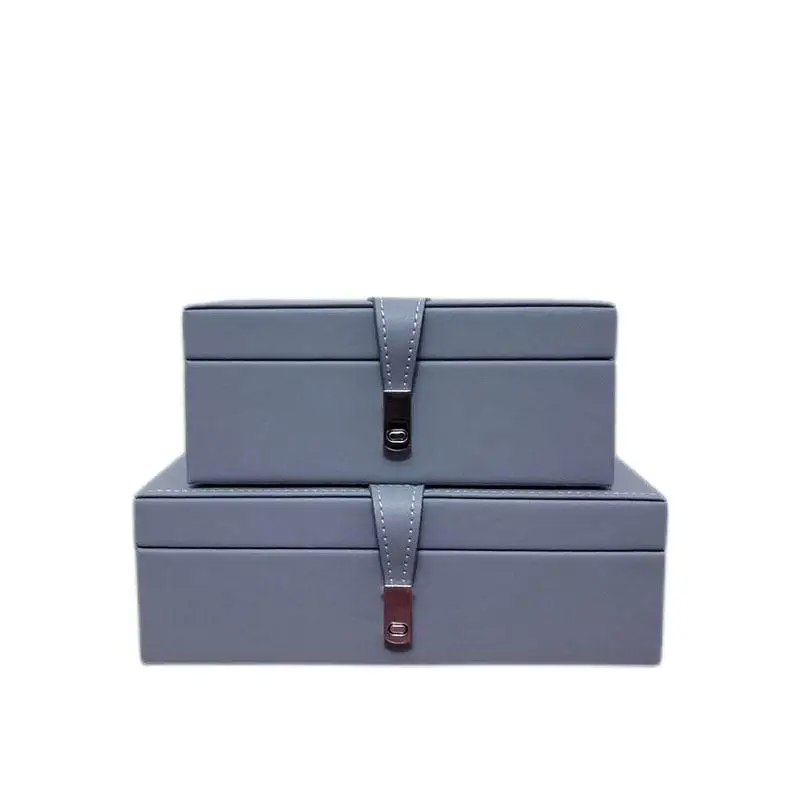 Home Decorative Box Women Girls Organizer Earring Ear Stud  PU Leather Portable Jewel Case Jewellery Gift Boxes