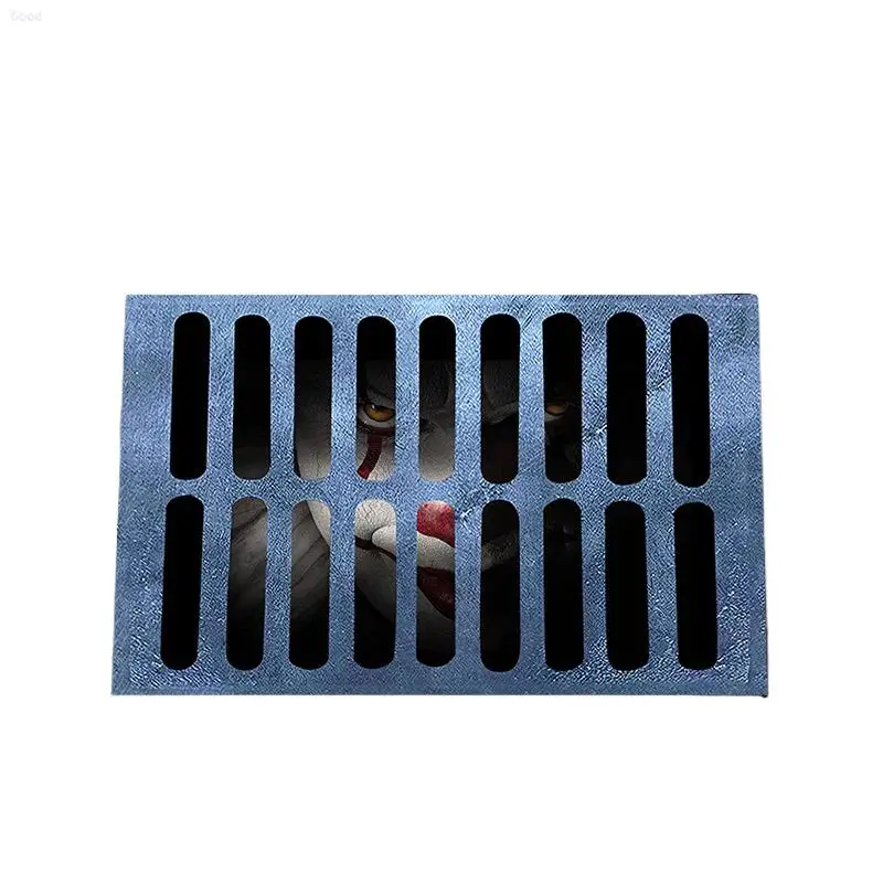 3D vision manhole cover clown Halloween mat map sample packaging processing source factory wholesale