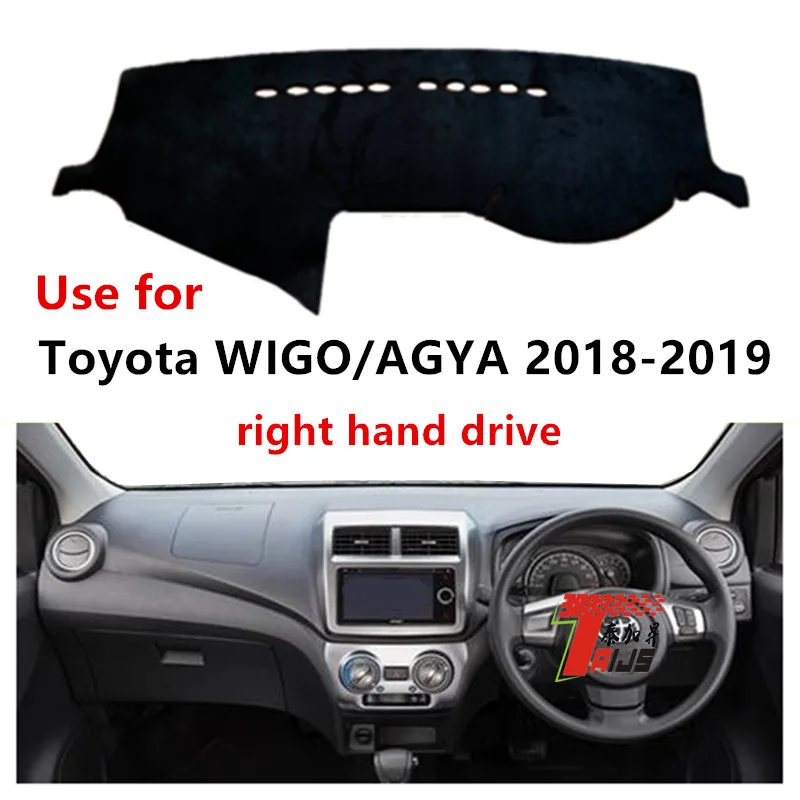 Taijs factory produces polyester material car dashboard cover car dashboard cover suitable for Toyota Wigo/Agya 2018-2019