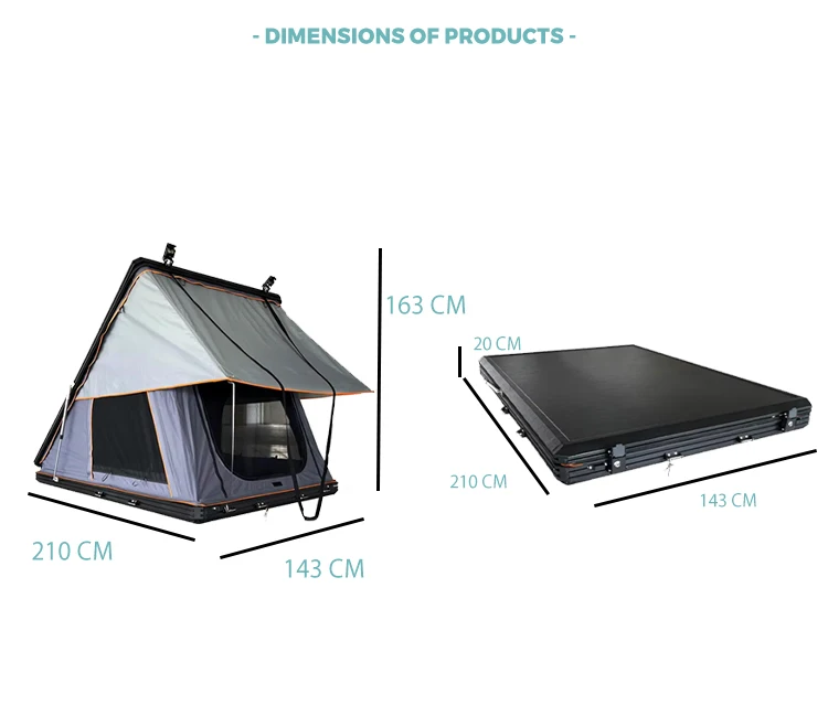 roof top party tent  adventure kings roof top tent  triangle aluminum hard shell roof top tent party