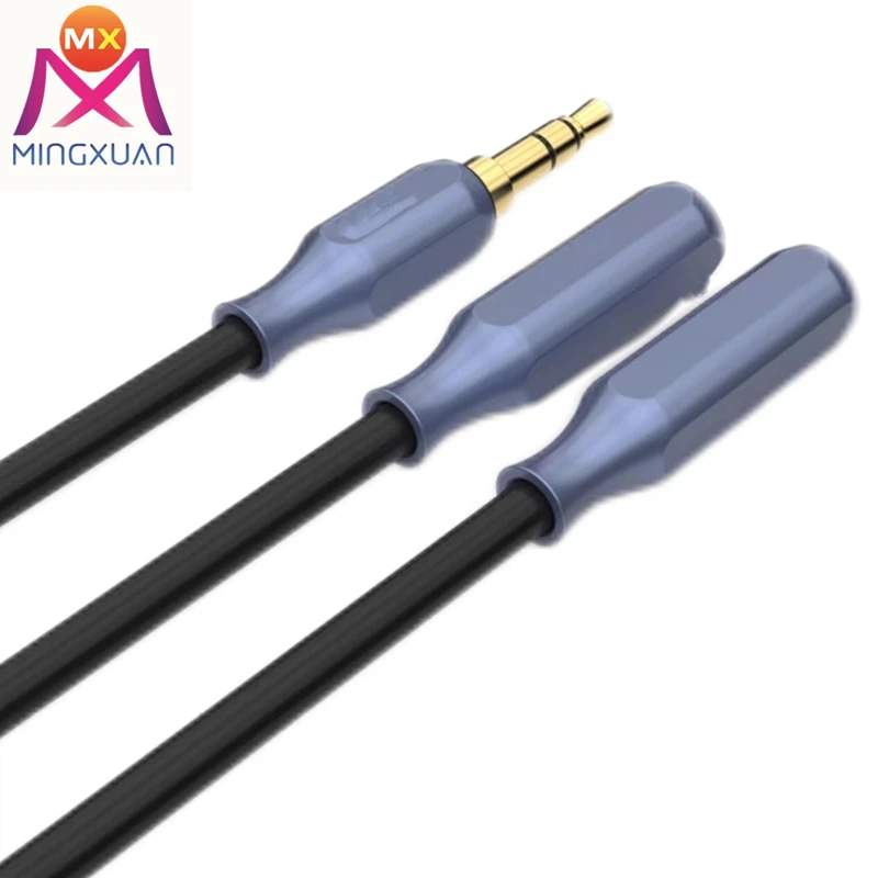 1M Headset Splitter Cable Phone Audio Connection Adapter Converter computer mobile TV input