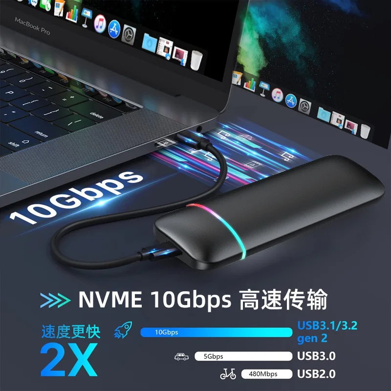 M.2 2280 PCIe NVMe 256GB 512GB 1TB SSD Solid State Hard Drives External SSD 1TB USB3.0 Portable 2TB SSD Disco Duro Hard Drive