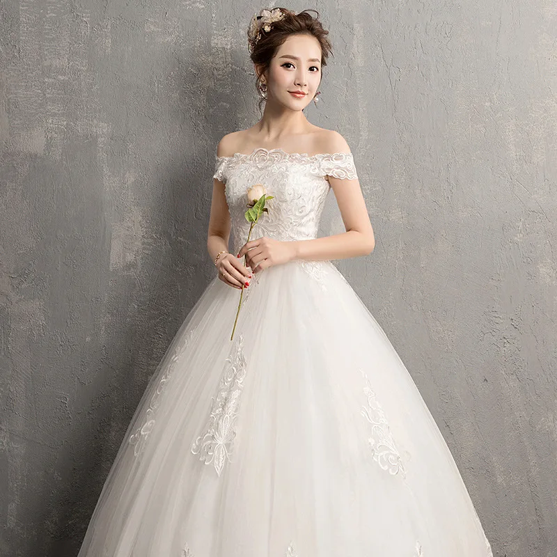 Hot Appliques A Line Bridal Gowns Corset Backless Arabic Dubai Vestidos de novia Vintage wedding dresses