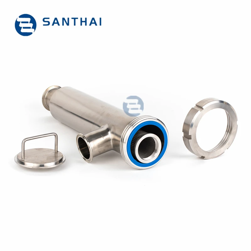 SS304 SS316L Stainless Steel Sanitary Weld Straight Pipe Y-TYPE  Strainer
