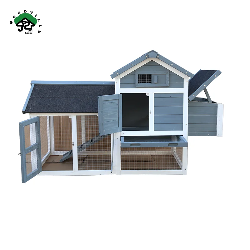 Wooden Chicken Coop Outdoor Backyard Hen Habbitat Cage Chinese Fir Wood Chicken House