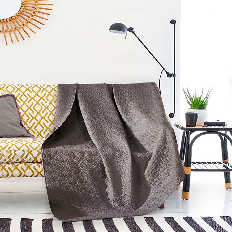 Guaranteed Quality Proper Price King Size Hotel Four Seasons Raschel Camel Color Acrylic Waterproof Blanket