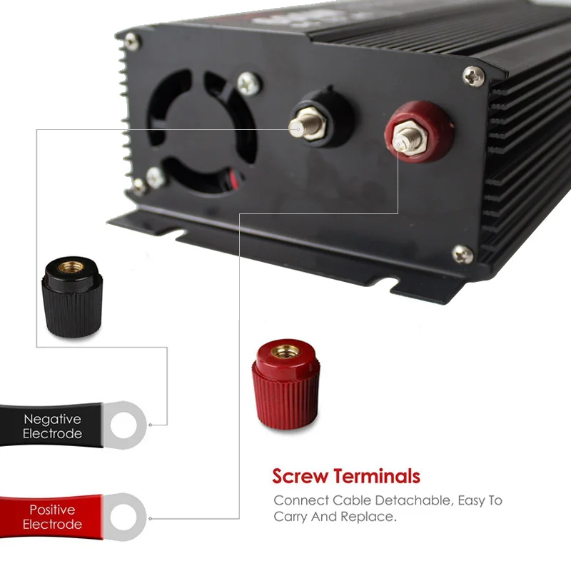 Горячая Распродажа GYOPO 500 Вт автономный Солнечный немодулированный синусоидальный сигнал 12 В вольт постоянного тока до 220 вольт 50 Гц инвертор переменного тока для автомобиля с зарядным устройством