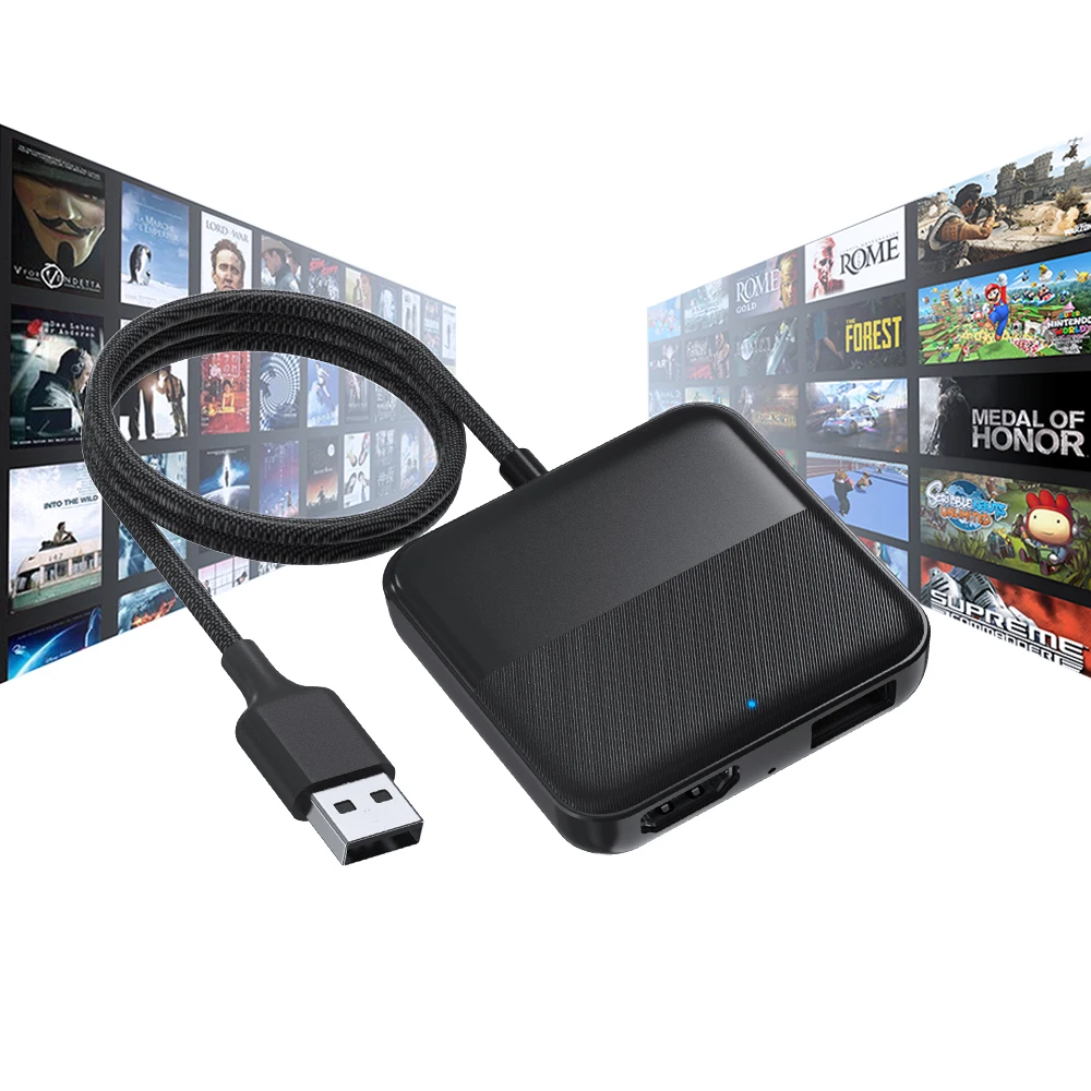 Ottocast беспроводной carplay автомобильный телевизор mate для amazon fire tv stick преобразовать оригинальный проводной CarPlay в H DMI входной адаптер