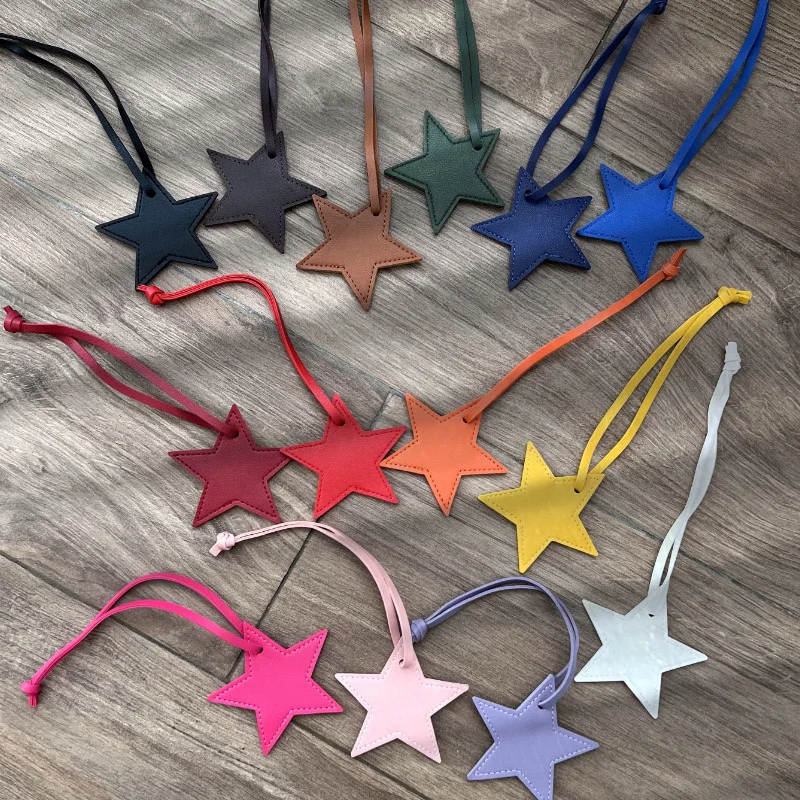 PU Leather Star Bag Charm Fashion Women Handbags Charms Ladies Lucky Star Pendants Car Ornament