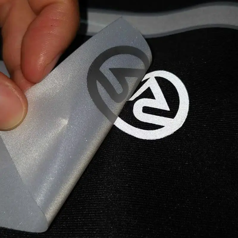 Custom printed T-shirt transparent reflective screen printed heat transfer vinyl  heat transfer vinyl clothing