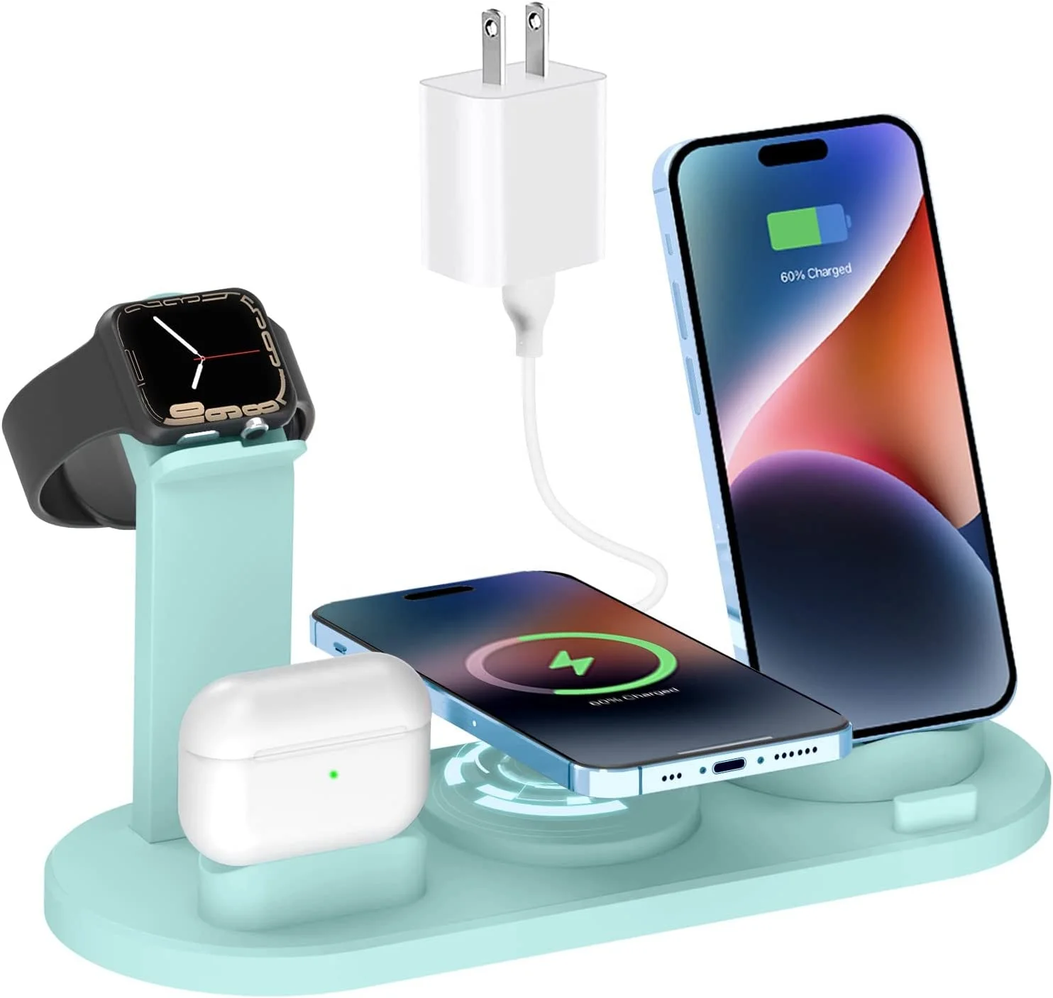 Trending products 2023 new arrivals in use Wireless Charger 4 in 1 Wireless Charging Dock Charging Station Stand