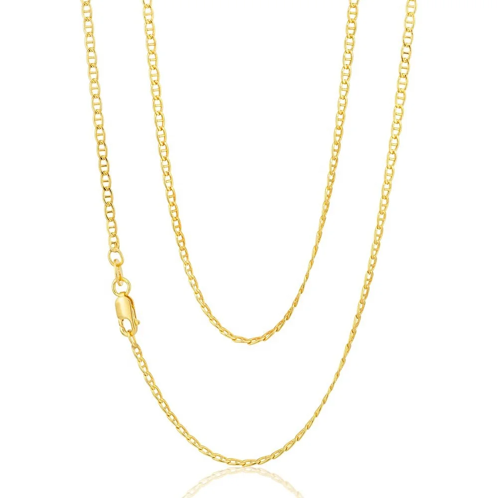 Hot Sale Wholesale Elegant Fashion 925 Sterling Silver Filled Anchor 50 Gauge Chain In 50cm