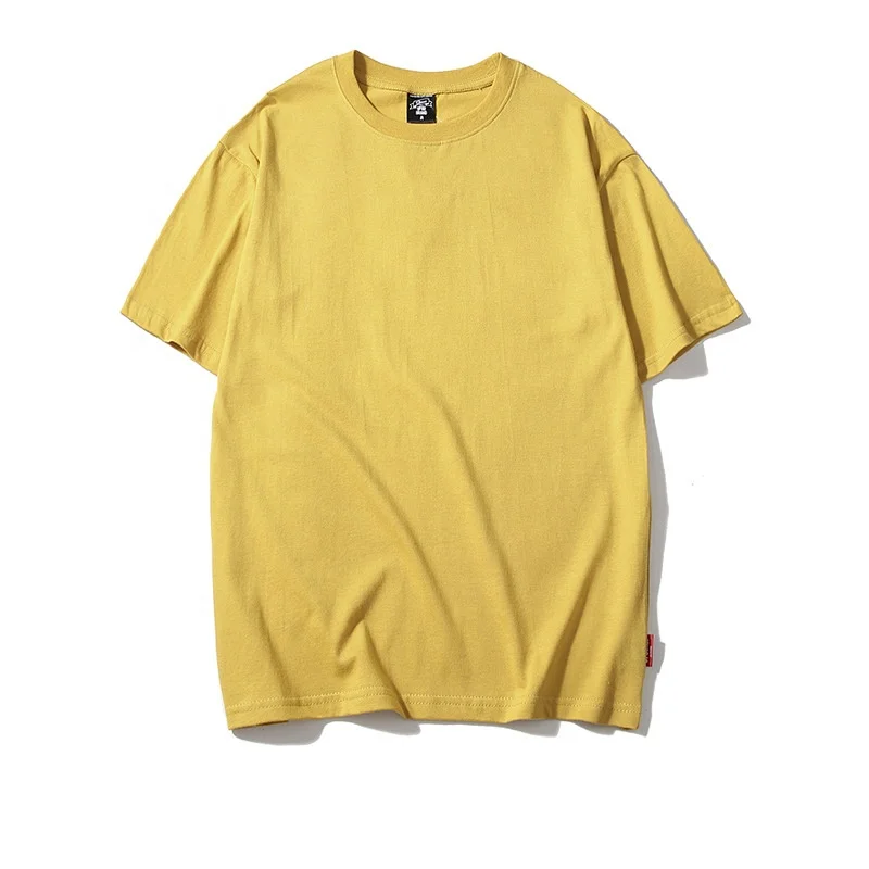 Wholesale Factory black t-shirt Trendy Custom Print Personalized tshirt Men Oversized Cotton Blank t shirts in bulk