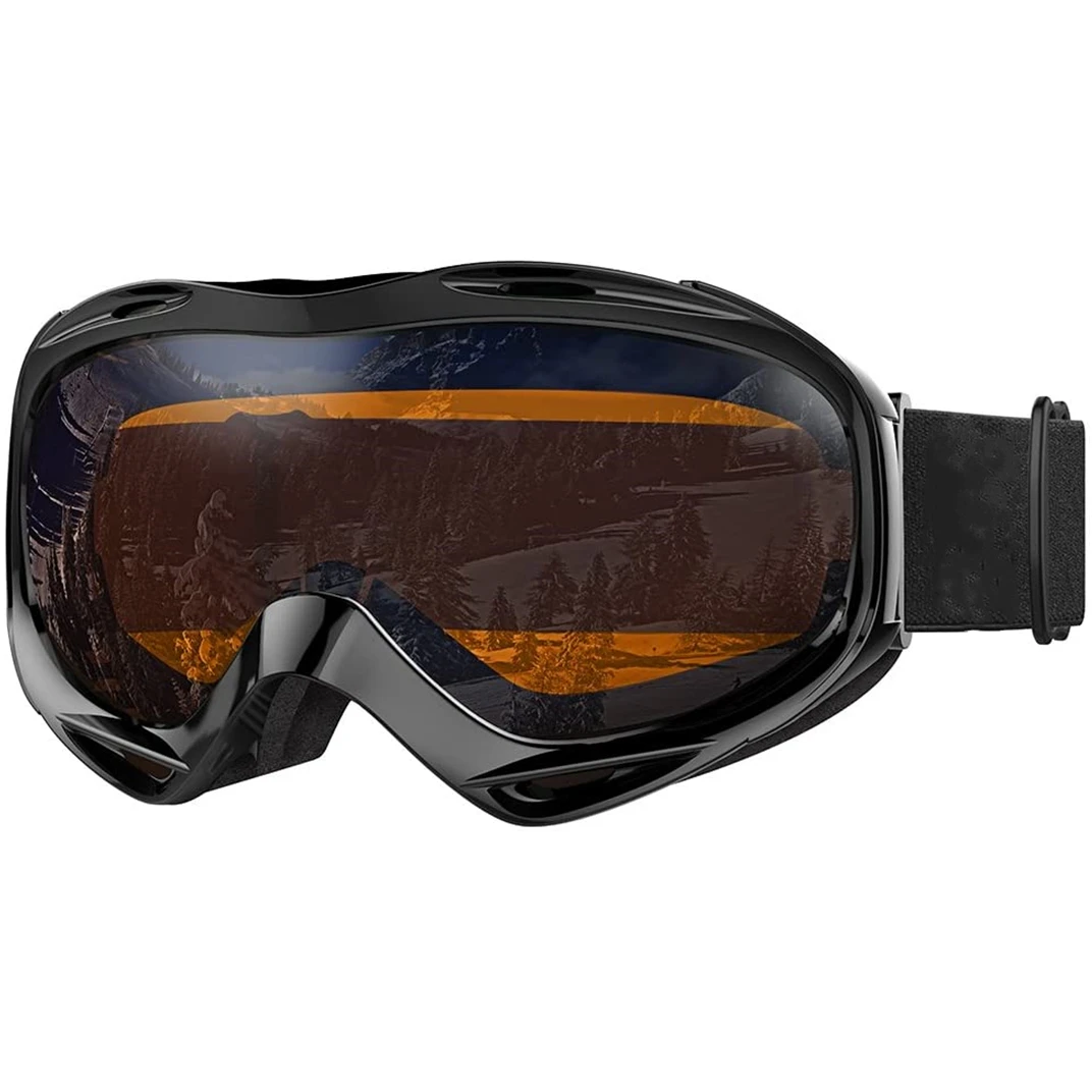 Photochromic Real hot sports anti fog UV400 Lens snow glasses Snowboard Goggles For Skiing