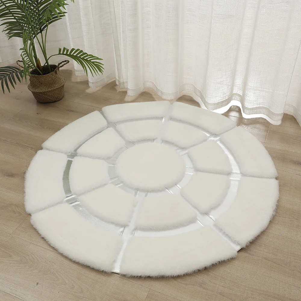 Round Art Rugs Anti-slip Living Room Carpet Comfortable Bedroom Rug Easy Care Large Area Carpets Odor-free Carpet Alfombra