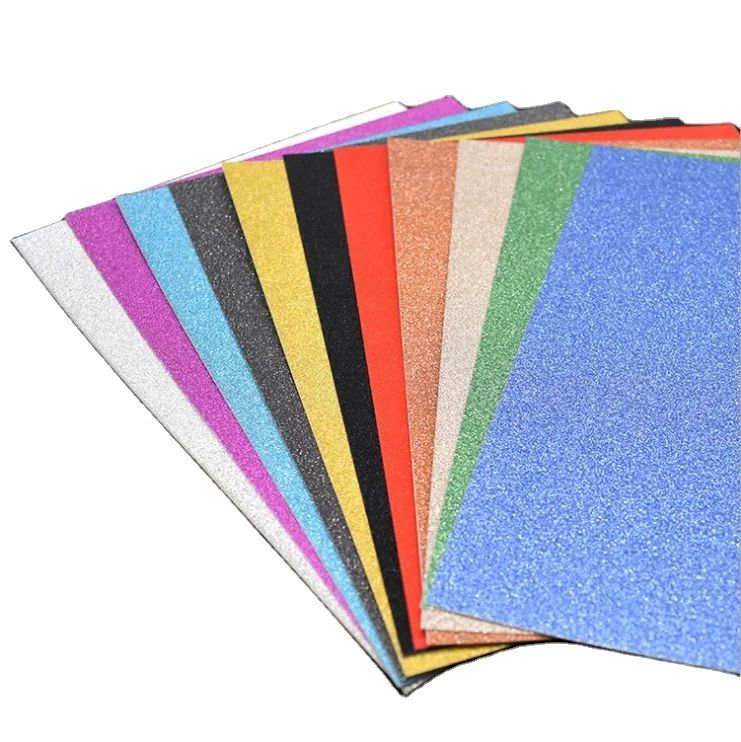  Productive color-customization glitter paper card for DIY