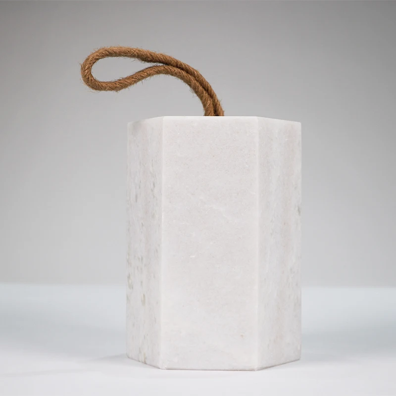 Simple creative door stop Natural marble decoration Bathroom bedroom door stop designer model room decoration custom