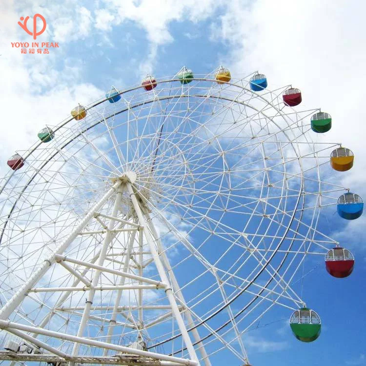 Superior Quality Ferris Wheel Amusement Park Rides 65M Customized Lighting Air Conditioner Huge Antique Giant Ferris Wheel
