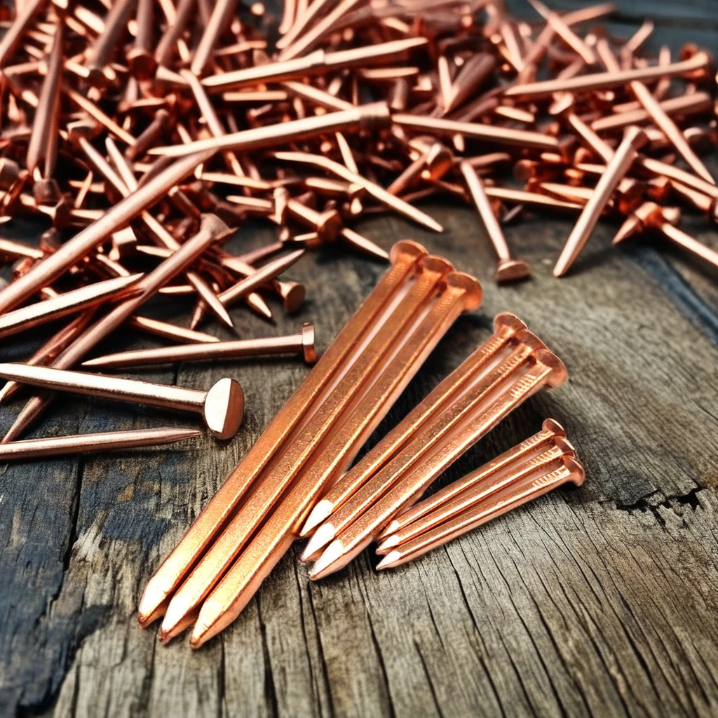 High quality smooth shank copper square boat nails square boat nail