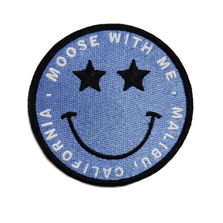 Custom heat press clothing patches custom embroidery patch