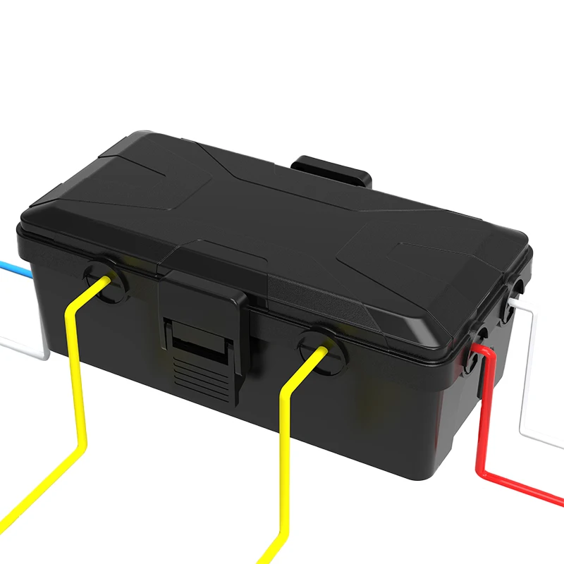 Allifemax Electrical Junction Boxes External Power Cables Protective Box Outdoor Waterproof Portable Outlet Box
