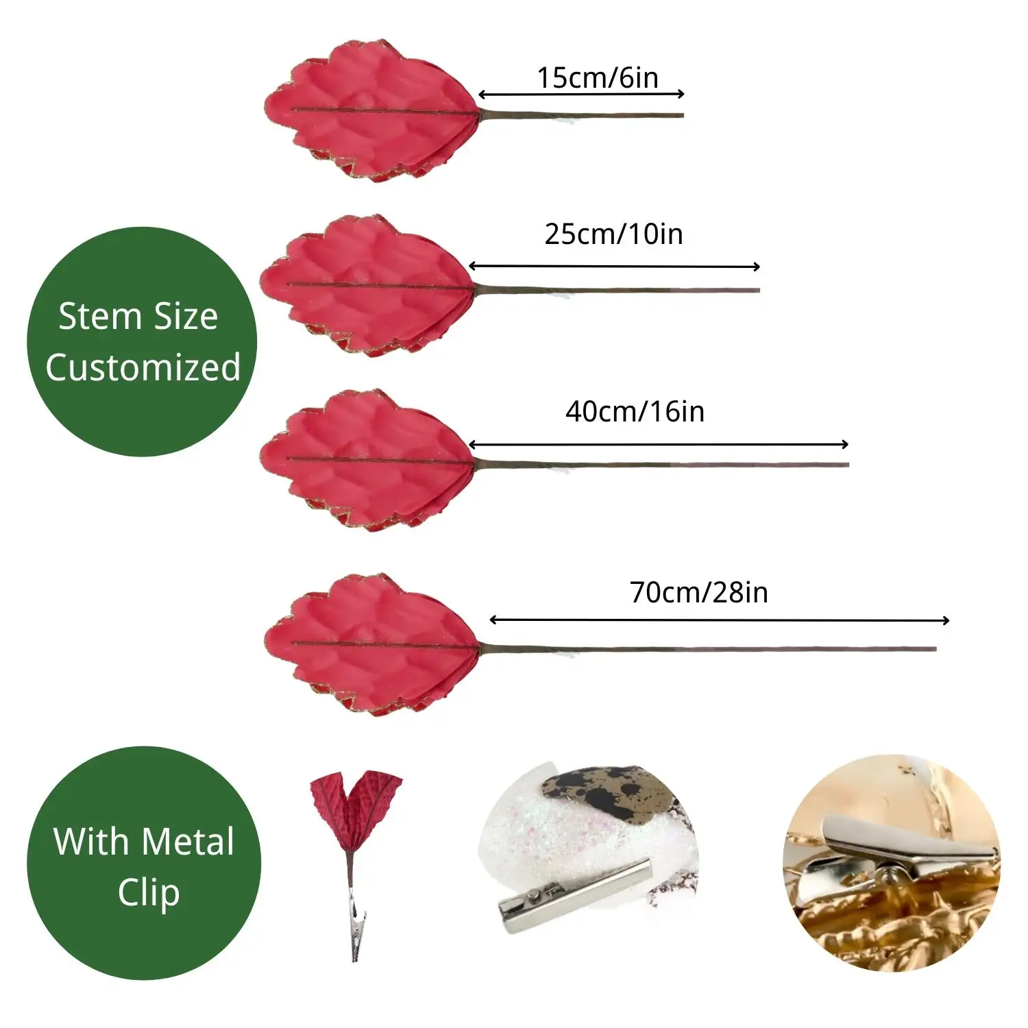 High Quality Navidad Soft Fluffy Flower Artificial Velvet Poinsettia Flower Glitter Poinsettia White Christmas Flower Xmas Tree